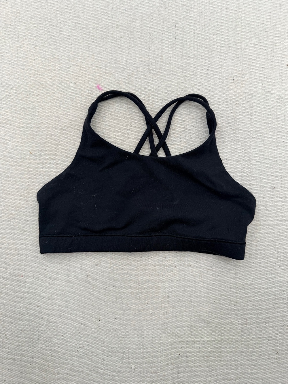 Athleta Girl Black Strappy High-Neck Sports Bra